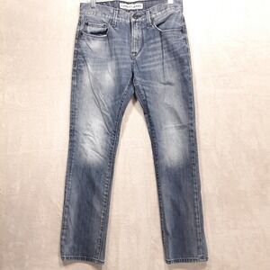 Express Mens Rocco Jeans Sz.29x30/Blue/Slim/Skinny Leg/Distressed/Stonewashed
